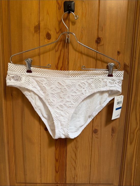 BECCA Other - NWT! BECCA White Crochet Bikini Swim Brief